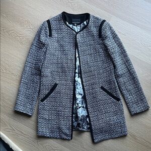 Cynthia Rowley Monochrome Tweed Blazer